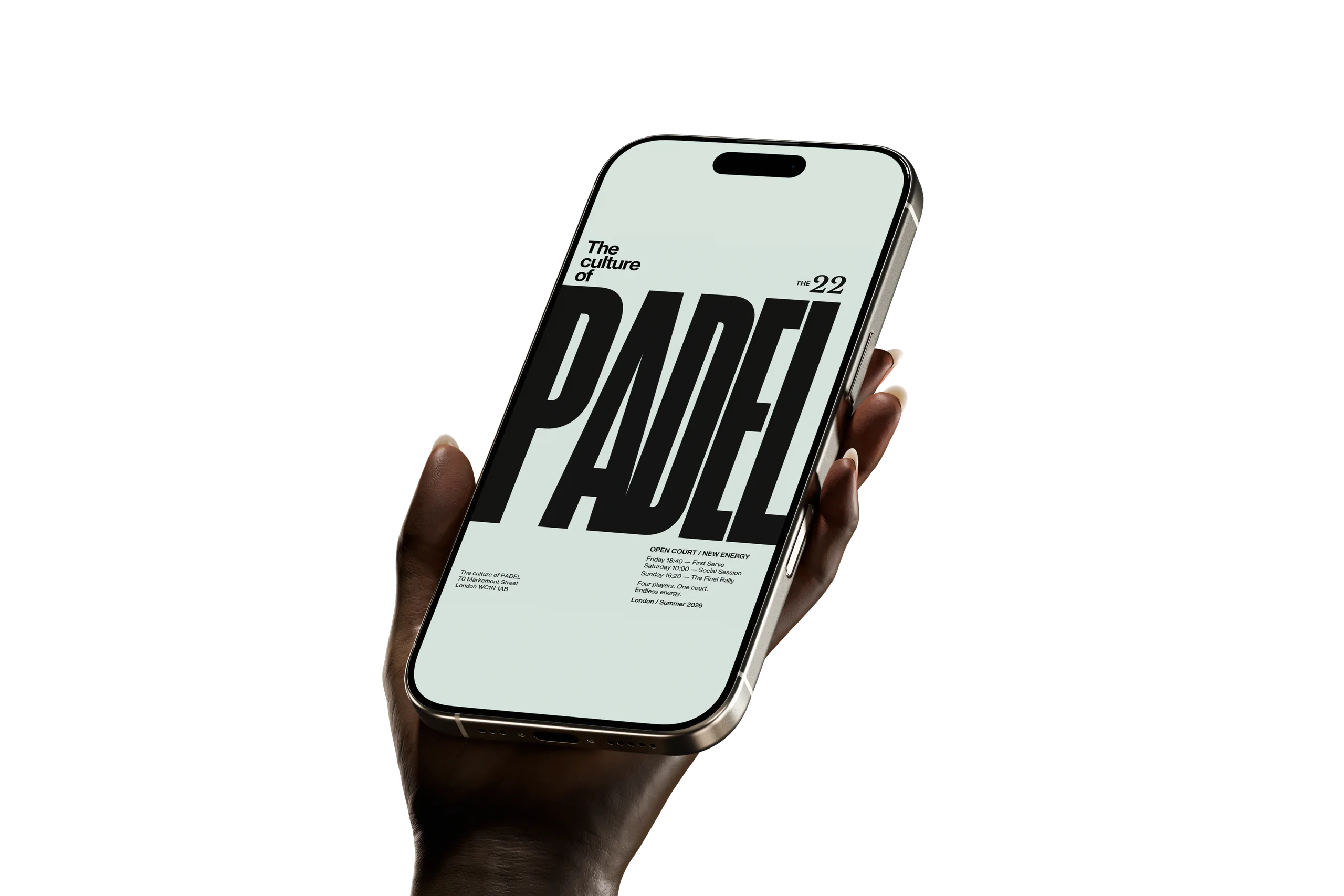 The 22 Newsletter open on a phone