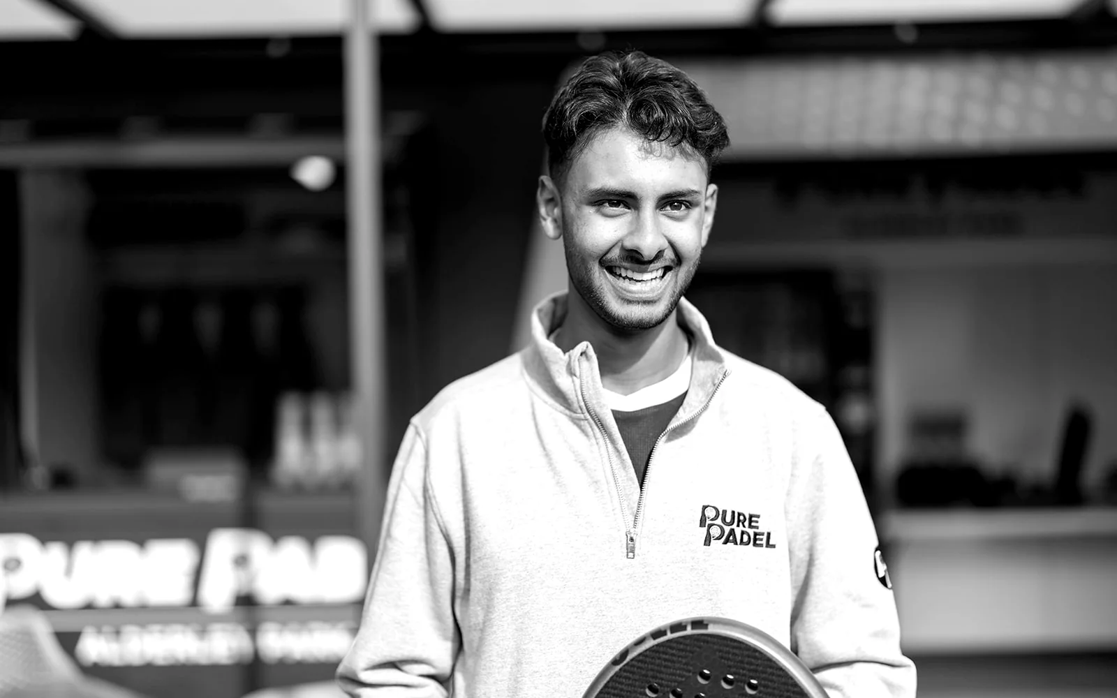 Sammy Arora, founder of Pure Padel, at one of his clubs